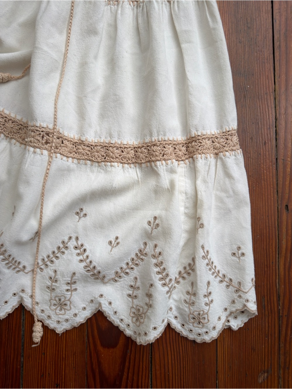 Vintage 70s handmade prairie dress small - Picture 8 of 11